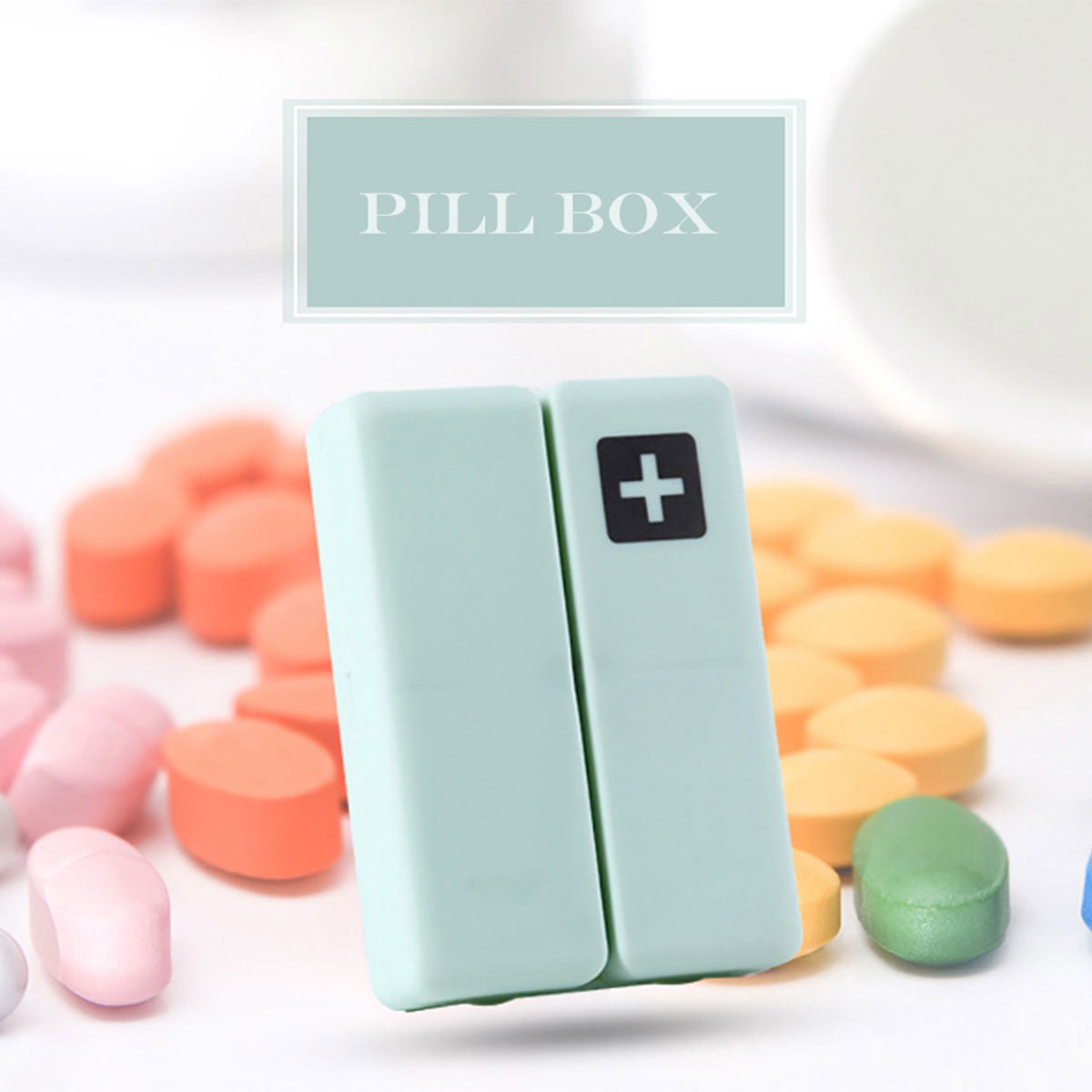 tooloflife Pill Wallet Box Set with 7 Pieces Boxes (28 Compartments) and PU Pouch  Pill Vitamins Fish Oils Organizer Portable 