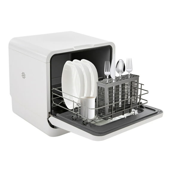 785W 3-in-1 Function Portable Compact Countertop Mini Dishwasher with Water Tank Leak-Proof Air Dry for Cleaning Saucers, Cups, Serving Platters, Glasses