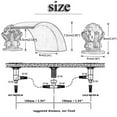 thumbnail image 5 of Senlesen Waterfall Brass Chrome 8 in Widespread Two-Handle Faucet, 5 of 13