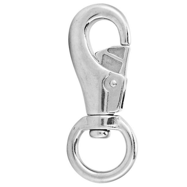Domqga Snap Hook, Snap Hooks for Dog Leashes,99mm 304 Stainless Steel  Diving Snap Hook Swivel Snap Hook for Dog Leashes 
