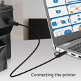 thumbnail image 5 of USB C Printer Cable 3.3 ft, 2-in-1 Designed,Micro USB to USB B Printer Cable， USB C to USB B Printer Cable, 5 of 5