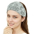thumbnail image 4 of Unique Bargains 1 Pc Headband Floral Hollow-out Hairband for Women Light Green, 4 of 5