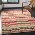 thumbnail image 2 of SAFAVIEH Wyndham Joanna Chevron Wool Area Rug, Red/Multi, 8' x 10', 2 of 8