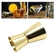thumbnail image 3 of Taza medidora de doble Jigger de 15ml/30ml, mezclador de bebidas para el hogar, para clubes elegantes, Jigger de acero inoxidable Premium Oro, 3 of 9