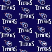 NFL Tennessee Titans Cotton Fabric, per Yard