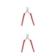 thumbnail image 3 of Soidarity Manicura Nail Cuticle Nipper Tijeras Dead Skin Remover Clippers Tool Mango de silicona Antideslizante Cuidado profesional Rojo Rojo 2piezas, 3 of 6
