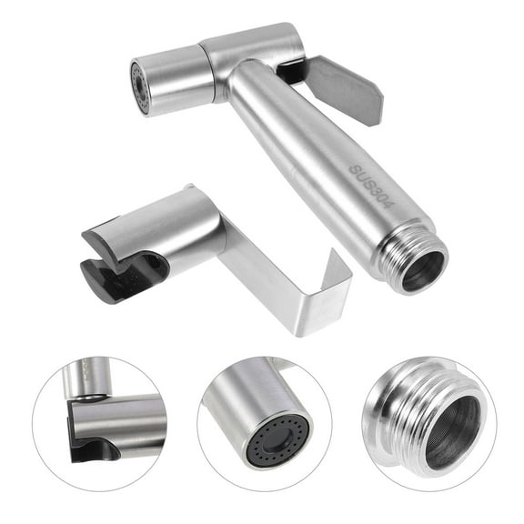 Phenofice Handheld Bidet Sprayer 1 Set 12x6cm Silver for Toilet