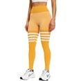 thumbnail image 2 of A AGROSTE Seamless Workout Leggings for Women Scrunch Butt Lifting Leggings Booty High Waisted Yoga Pants Gym Leggings Yellow-L, 2 of 6