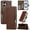 Brown, variant on Dteck Magnetic Wallet Phone Case For iPhone 17 with Card Holder and Stand, Shockproof Synthetic Leather Cover with Full Body Protection and Magnetic Clasp, Yellow