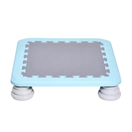 Kids Square Trampoline 25in, Autism Sensory Training Rebounder, Stable Bouncing Bed for Boys Girls 3+ Years(Blue)