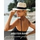 thumbnail image 5 of Sombrero de Paja Unisex Panamá Sombrero de Sol de ala Ancha de 58-60 cm para Hombres y Mujeres Sombrero de Paja Ajustable, 5 of 5