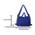 thumbnail image 2 of Bolso Mano Acolchado Popular Hombro Plisado Con Burbujas Mochila Escolar Acolchada Gran Capacidad para Estudiantes F (real) Azul, 2 of 9