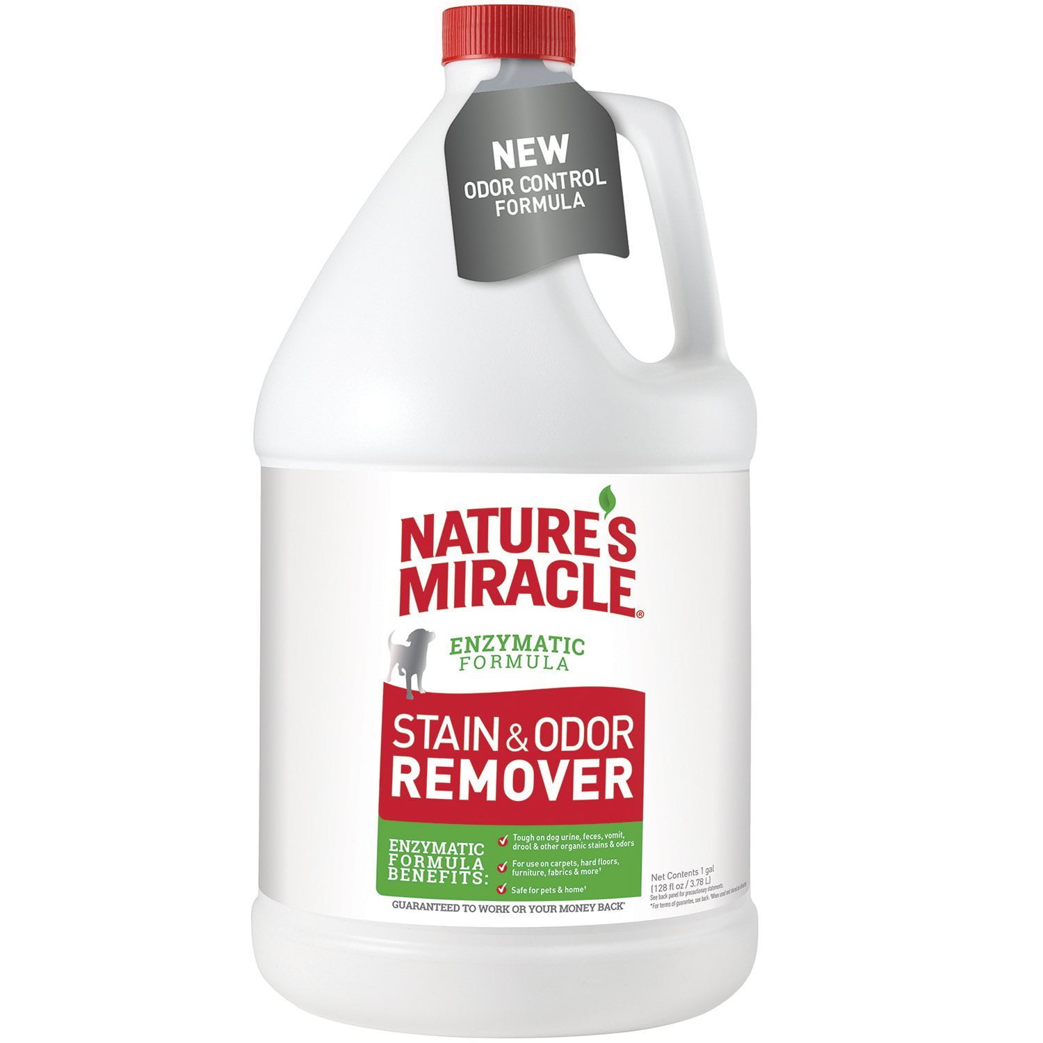 Nature’s Miracle Stain And Odor Remover Dog 1 Gallon, Odor Control Formula, Pour