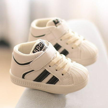 

Toyella Men And Women Children Small Whiteboard Baby Shell Shoes White 24