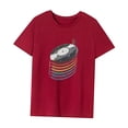 thumbnail image 3 of Camiseta de mujer con estilo de verano, cuello redondo, para caminar, vacaciones, regalo para mujer XL, 3 of 7
