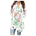 thumbnail image 2 of Vestes pour Femmes Décontractées Cardigan à Manches Longues à Imprimé Floral à la Mode pour Femmes Veste Haut Cardigan pour Femmes en Liquidation, 2 of 6