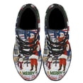 thumbnail image 2 of Santa Claus Merry ChriStas Y'all American flag South Carolina Shoes Sneakers Black Size 7.5, 2 of 7
