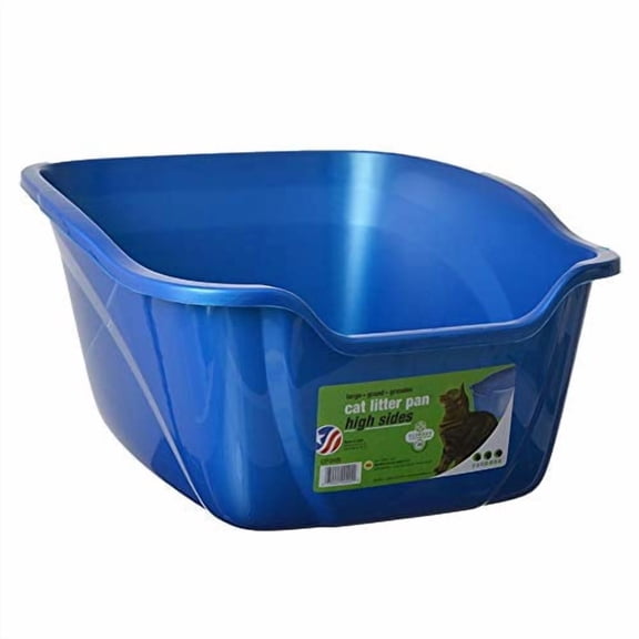 Pureness Giant High Sides Cat Litter Pan, Colors May Vary.Packaging May Vary
