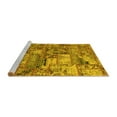 thumbnail image 2 of Ahgly Company Machine Washable Indoor Rectangle Abstract Yellow Modern Area Rugs, 6' x 9', 2 of 4
