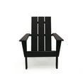 thumbnail image 6 of LuXeo Arcadia Black Outdoor Patio Adirondack Chair (Set of 2), 6 of 14