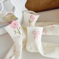 thumbnail image 3 of YooGuoGuo Coquette Bow Socks Summer Cotton Floral Ankle Breathable Cute Athletic Running Low Cut Socks, 3 of 7
