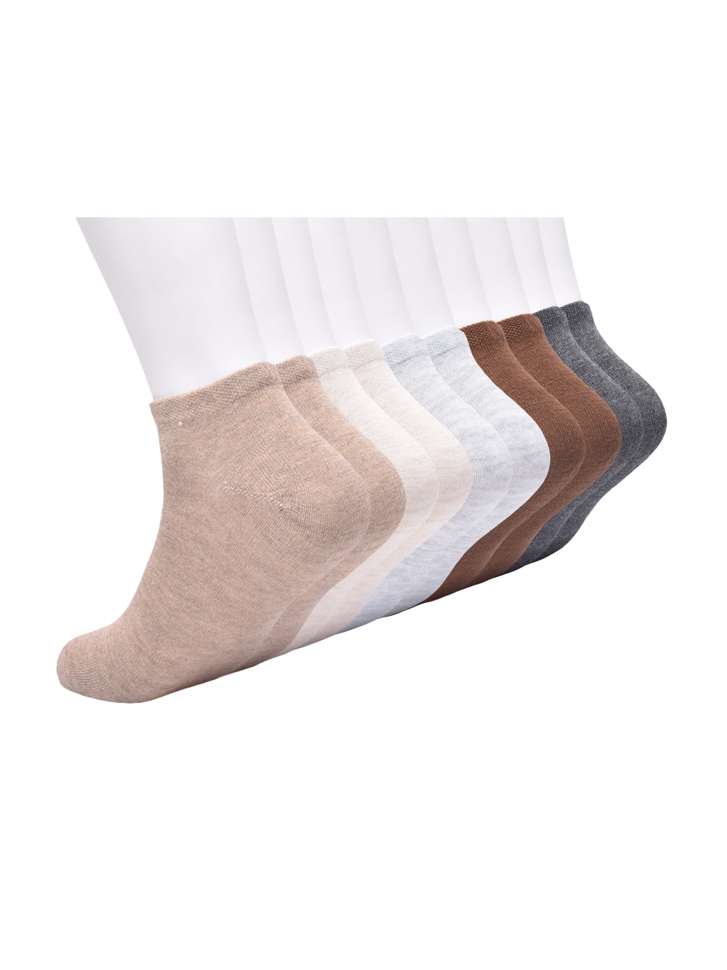 No Boundaries Womens Low-Cut Socks, 10-Pack, Sock Sizes 4-10