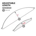 thumbnail image 5 of Utopia Alley Rustproof Wall Mounted Curved Shower Rod, Aluminum, 44" to 72" Wide, Chrome, 5 of 10