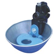 GALVANIZED NOSE PAN WATER BOWL FOR CATTLE BLUE 14 LITERS/MIN