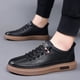 thumbnail image 1 of Zapatos de hombre primavera moda versátiles zapatos casuales de hombre zapatos de tabla de hombre zapatos de cuero realmente suave zapatos de cuero transpirable para hombre, 1 of 5