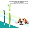thumbnail image 3 of POINTERTECK 2 Pcs Three Sided Pet Toothbrush ,Dog 3-Head Brush Addition Bad Breath Tartar Teeth Care Dog Cat Multi-Angle Cleaning Mouth, 3 of 7
