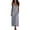 Gray, variant on Spaghetti Strap Maxi Dresses for Women Boho Open Back V Neck Long Sundress Loose FLowy Pockets Casual Summer Beach Vacation Dress