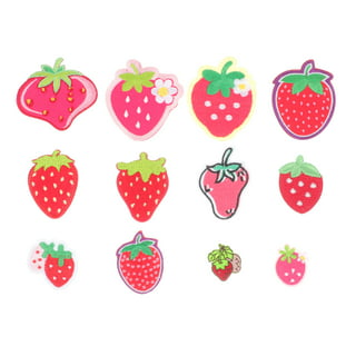 20Pcs Iron on Patches Strawberry Patches for Clothing Embroidered