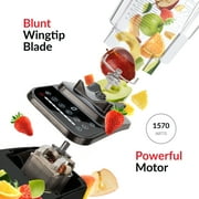 Blendtec Designer Series Blender - WildSide+ Jar (90 oz) and Blendtec GO™ Travel Bottle (34 oz) BUNDLE - Professional-Grade Power - Self-Cleaning - 6 Pre-programmed Cycles - 8-Speeds - Red