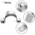 thumbnail image 3 of 10Pcs 2 Inch Stainless Steel Large Conduit Clamps, Two Hole Strap U Bracket Rigid Pipe Strap Metal U Clamp Conduit Strap Tension Clips U-tube Clamp Heavy Duty, 3 of 5