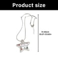 thumbnail image 3 of Minimalist Star Pendant Necklace Alloy and Dazzling Zircon Charm Neck Chain, 3 of 10