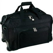 Traveler's Choice 20" Vanguard Rolling Carry-on Duffel, Black