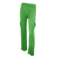 thumbnail image 4 of Petite Yoga Pants for Women Cargo Style Elastic Waist Wide Leg Casual Lounge Pants Mint Green S, 4 of 4