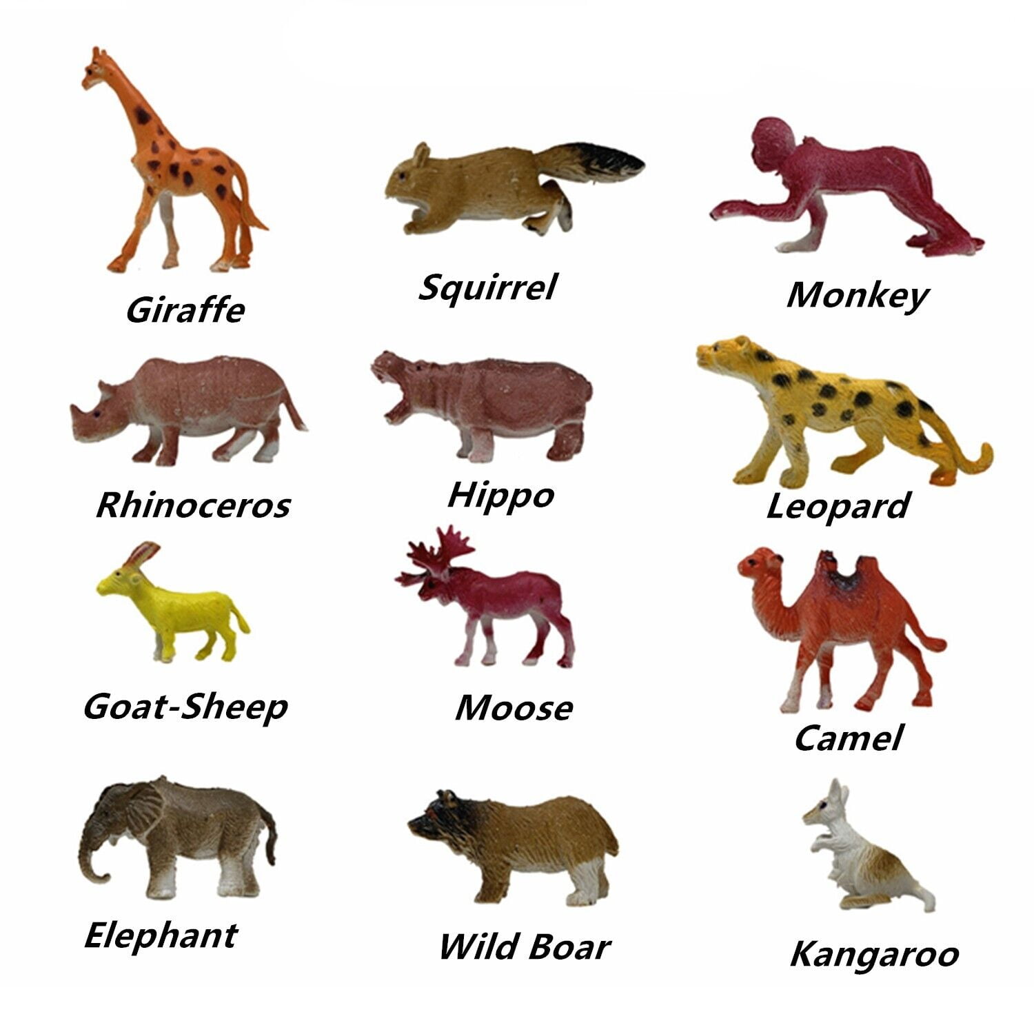 Mini plastic on sale animals