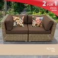 thumbnail image 2 of Royal 2 Piece Outdoor Wicker Patio Furniture Set 02a, 2 of 7