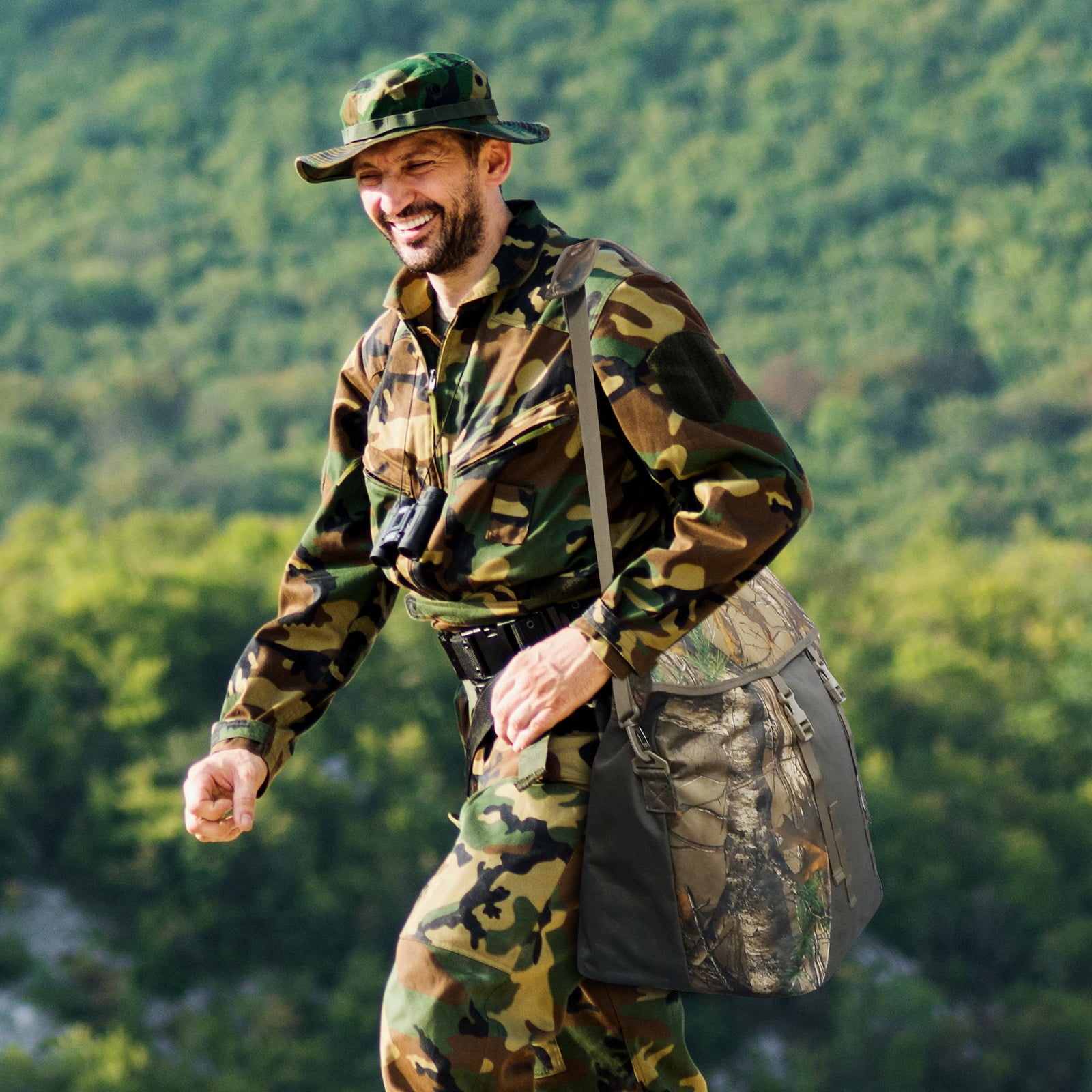 WTVIDAS Hunting Wader Bag，Large Camouflage Scent Control Bag, Waterproof Smell Proof Bag for Hunting Clothes & Accessories