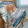 thumbnail image 4 of Pastor Appreciation Gifts for Men - Gifts for Male Pastor Blanket 60"x50" - Appreciation Day Religious Pastor Gifts for Him - Pastor Christmas Birthday Gifts - Christian Retirement Gifts for Pastor, 4 of 6