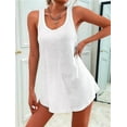thumbnail image 5 of Women'S Swimsuit Cover-Ups U-Neck Sleeveless Swimsuit Beach Cover-Ups Basic Tank Dresses White M, 5 of 7