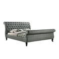Nottingham KingSize Tufted Sleigh Upholstered Platform Sleigh Bed in