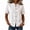 #316-White, variant on Womens Casual Loose Fit Solid Color Mandarin Collar Blouses, Short Sleeve Button Cotton Linen Tops for Daily Wear, Going Out