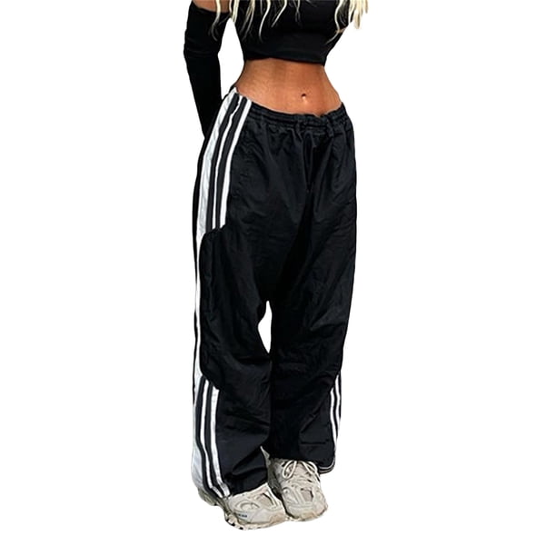 Vlazom Pantalon Jogging Femme Coton Poches - Pantalon Sport Rayures Fitness Training