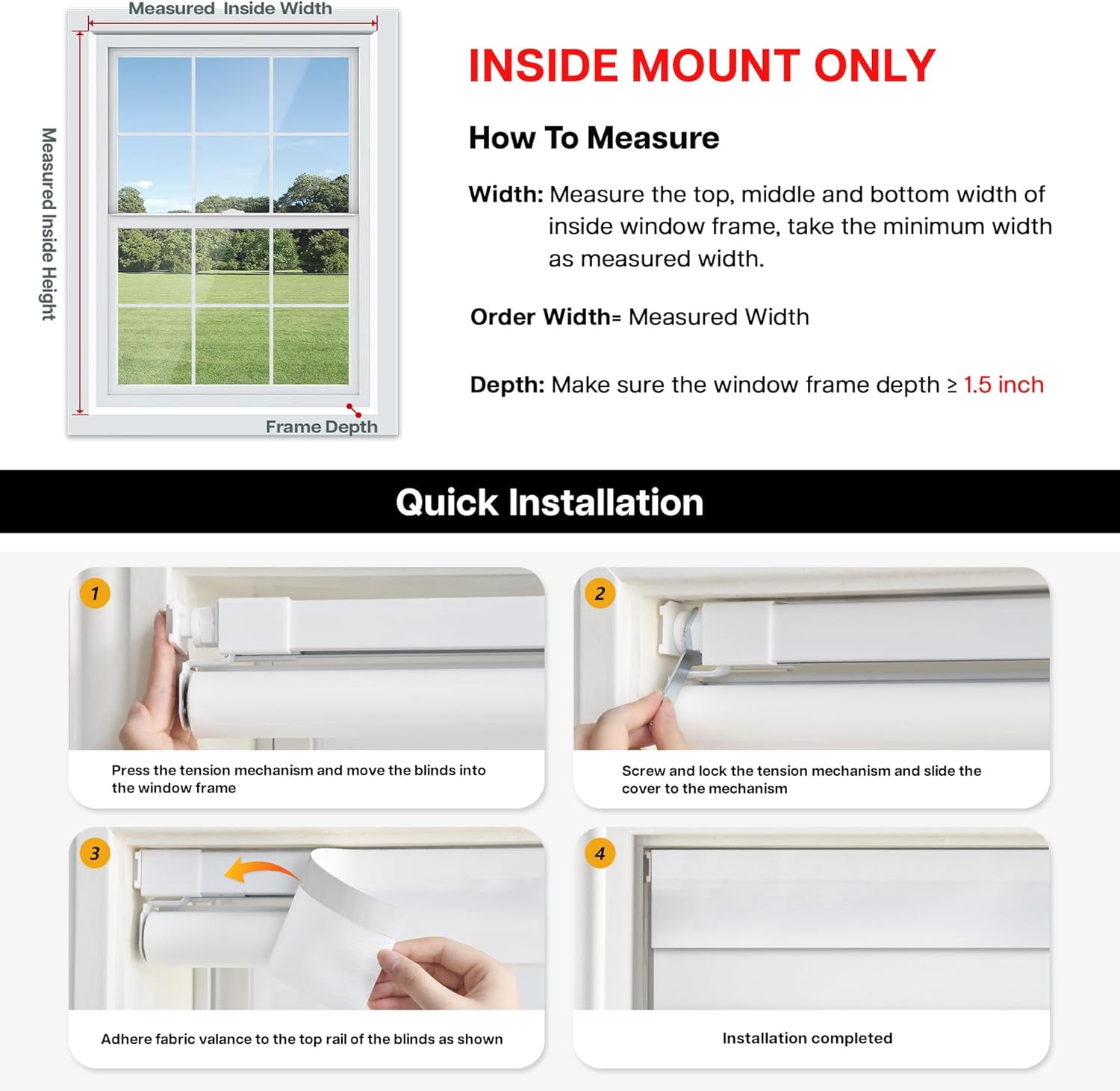 LazBlinds Cordless Zebra Blinds for Windows - Dual Layer Light Filtering & Blackout Roller Shades, Free-Stop Lift System, No Drill Easy Install, Day & Night Privacy with Valance, 31"W X 72"H, Black