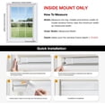 thumbnail image 6 of LazBlinds Cordless Zebra Blinds for Windows - Dual Layer Light Filtering & Blackout Roller Shades, Free-Stop Lift System, No Drill Easy Install, Day & Night Privacy with Valance, 33"W X 72"H, Cream, 6 of 6