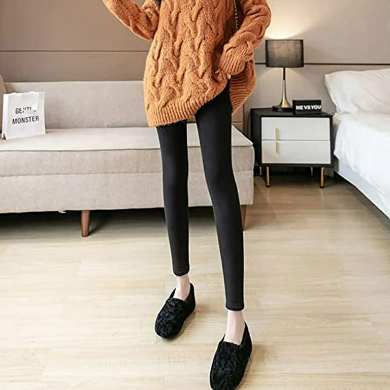 Fuzzy Leggings for Women Fashion Women Autumn Casual Solid