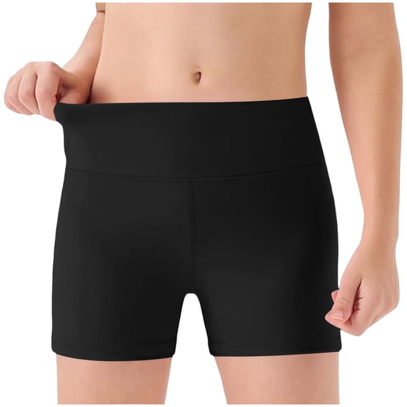 Girls Athletic Shorts Kids Workout High Waisted Volleyball Yoga Dance Biker Shorts Comfy Gymnastics Shorts Relaxed Fit Comfortable
