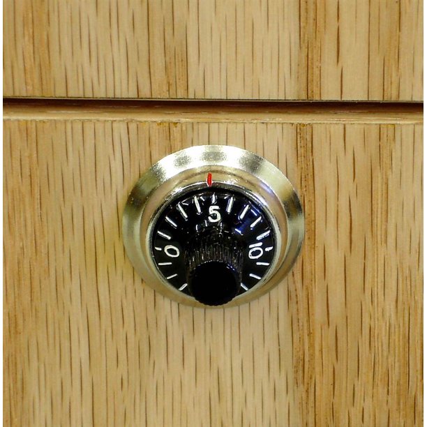 Keyless Combination Lock Option w Gold Finish Bezel